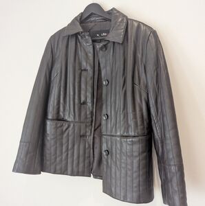 UTEX Leather Jacket Dark Brown